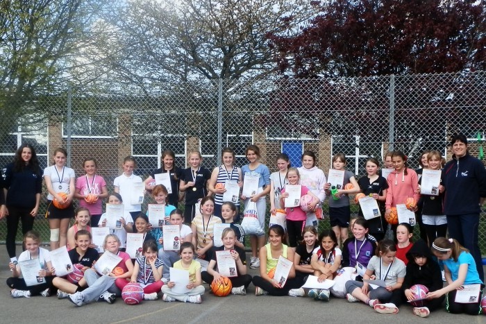 Juniors training camp at Sussex NRG Netball Club